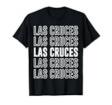 Los diseños repiten la palabra Las Cruces cinco veces en un diseño vertical, lo que hace que sea el regalo perfecto de Las Cruces.