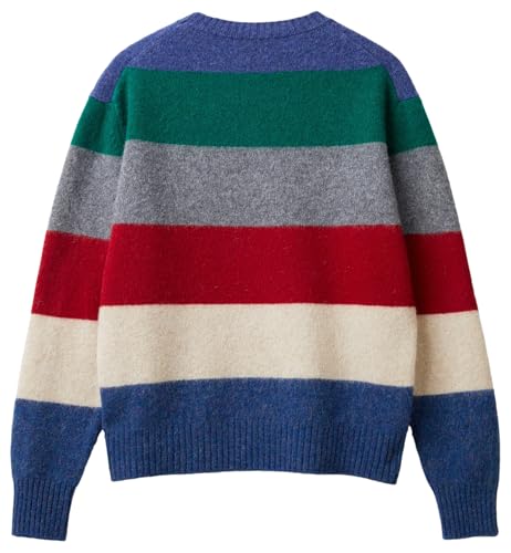 Pull sweater Benetton multicolore en maille pour homme taille S