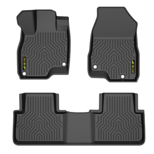 PIT66 Floor Mats Cargo Liners Compatible with Acura RDX 2019-2025 (Heavy Duty) 1st & 2nd Row Premium All Weather Automotive TPE Liners
