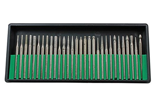US PRO 30PC Diamond Burr DEBURRING & Engraving Set B2627