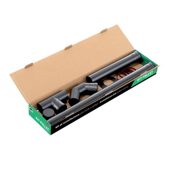 Kit de Tuyaux San Marco pour Poêle à Granulés Apros Noir Mat