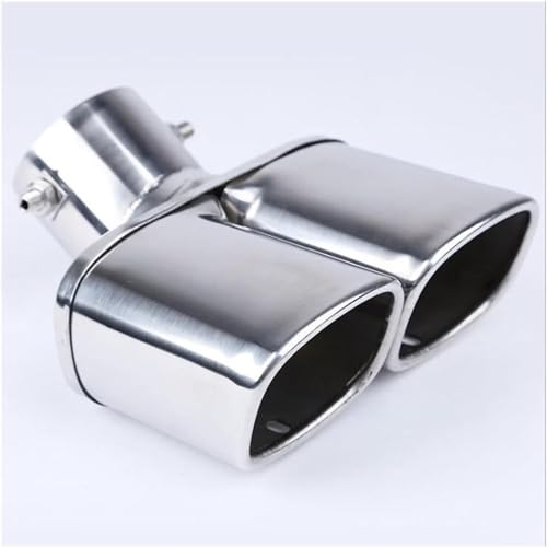 Punta de escape del tubo de escape para renovar la trasera del coche con salida doble de 63mm