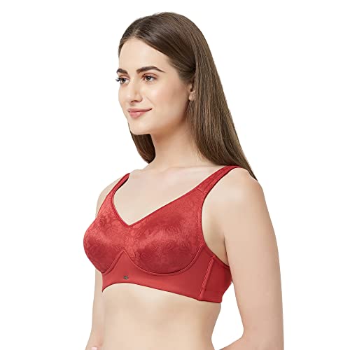 Image of SOIE Women Minimizer Poly Spandex Full Coverage Non Wired Bra