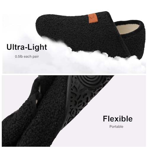 Scurtain Slippers for Women Men House Slipper Comfy Socks Lightweight Unisex Adults Barefoot Shoes Non-Slip Travel Slippers2