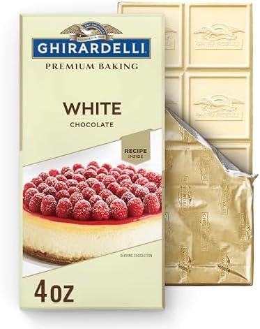 GHIRARDELLI Premium White Chocolate Baking Bar, 4 OZ (12 bars)