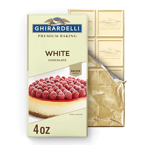GHIRARDELLI Premium White Chocolate Baking Bar, 4 OZ (12 bars)