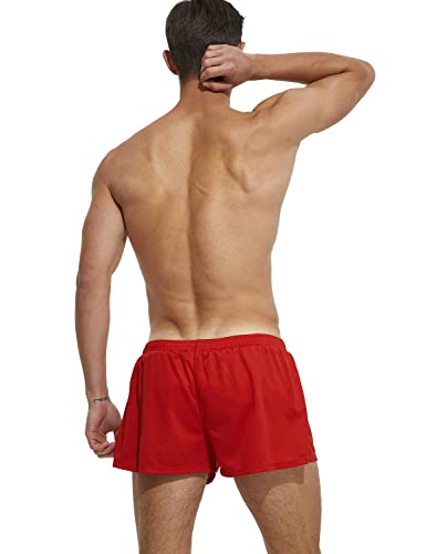 SEOBEAN Mens Sexy Low Rise Sport Running Training Sprint Shorts 2306012