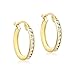 Produktbild CARISSIMA Damen-Creolen 9 Karat (375) Gelbgold Cubic Zirkonia Hoop 1.58.4719