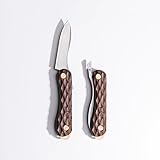 FEDECA 001109 (名栗ブラウン)折畳式料理ナイフSOLO(積層強化木）