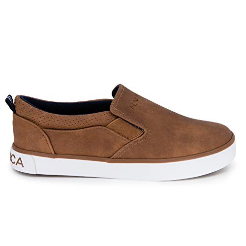 Nautica Kid's Slip-On Casual Shoe Athletic Sneaker Youth-Toddler Akeley Boy Girl Big Kid-Little Kid-Toddler-Bennett-Tan Smooth-1 #TOP2