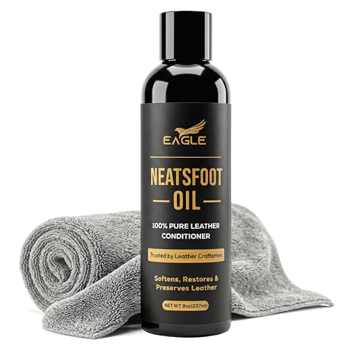 100% Pure Neatsfoot Oil – 250 mL Leather Conditioner & Restorer | Softens, Preserves & Protects Saddles, Boots, Bags & Leather Gear | Deep Conditioning Formula