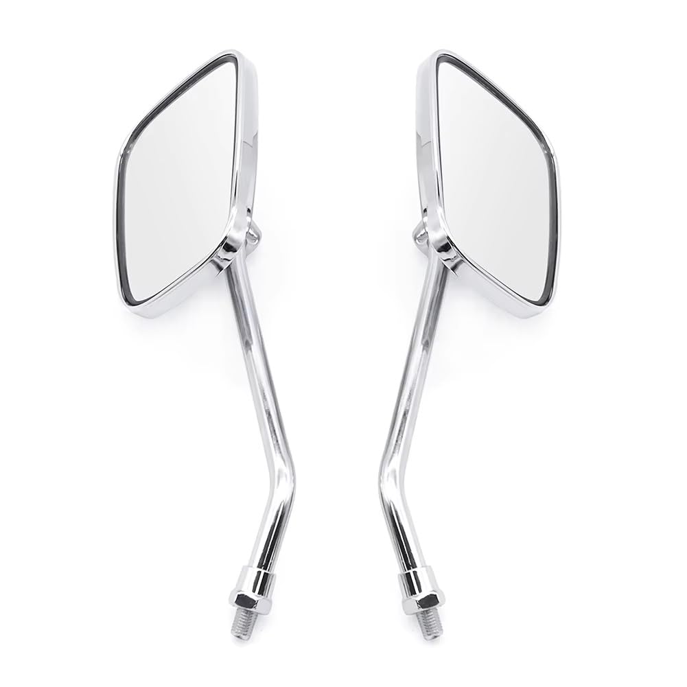 Rétroviseurs Moto Pour Rebel 250 Pour Magna 750 Rétroviseurs Chromés Classiques, 10MM, Accessoires De Moto Rétroviseurs Rond Latéraux Moto