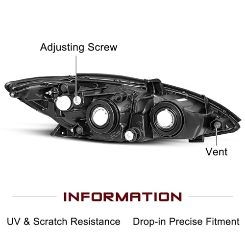 Image of JSBOYAT Headlight Assembly Fits for 2002 2003 2004 Toyota Camry SE /LE /XLE