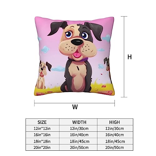 Housse de coussin douce imprimé chien BAFAFA fermeture invisible - 6