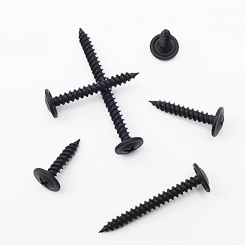 8 modified truss head black wood screws assortment kit 132 pcs phillips drive wood screws screws screws assortment screws set 6 sizes 12 34 1 1-14 1-12 2 black