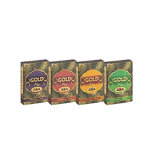 Paper Playing Cards (Set of 4), Bridge Size, Multicolor Cards, Ca...
