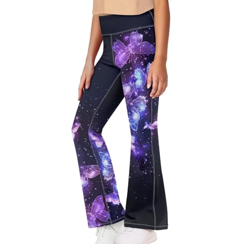 Girl’s Soft Leggings Dance Flare Legging for Girl High Waisted Yoga Pants Kids Bell Bottoms Tights Gym Activewear3