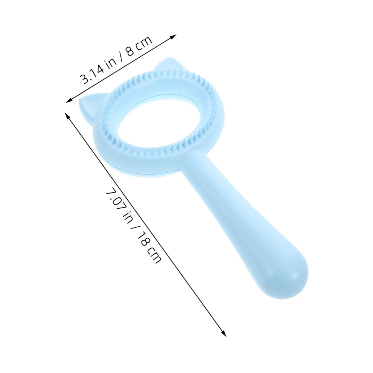 CORHAD Double-sided Pet Grooming Brush Gentle Deshedding Comb for Cats Dogs Pet Hair Removal Broom Cat Ear Design Multi-functional Home Use Tool