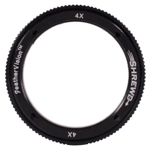 Shrewd 4x Lens With Housing Verde Vitri 29mm Mini Mag Archery Equipment, Black