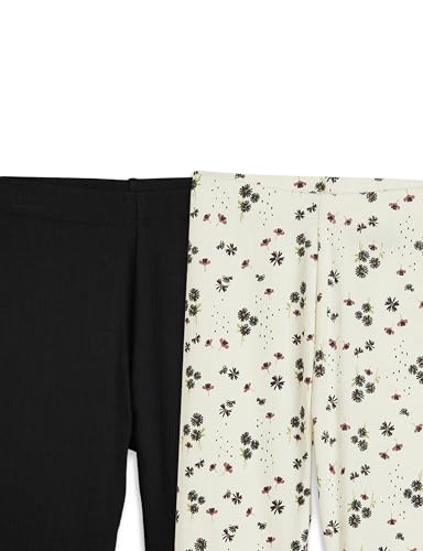 Image of Amazon Brand - Symbol Girl's Cotton Ribbed Stretchable Leggings | Ankle Length | Aged 2-14 Years