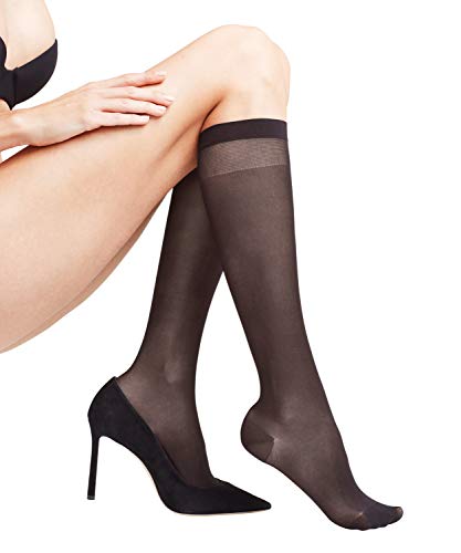 FALKE womens Leg Vitalizer 20 Knee-high Dress Sock, Black, 8 11 US
