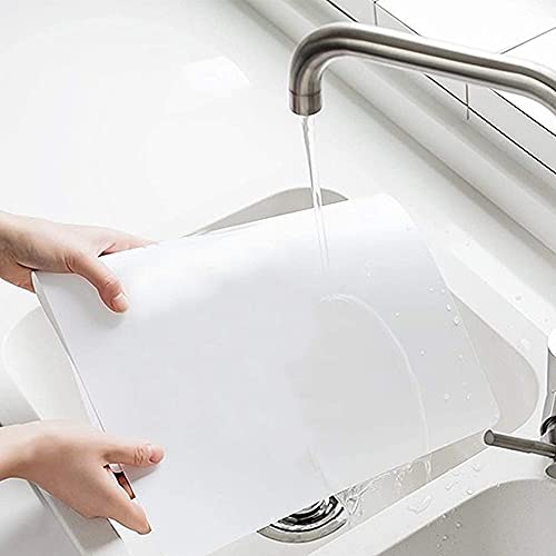 8 Pièces Antidérapant Placemats, Plastique Napperons, Set De Table Transparent, Facile à Nettoyer Et à Sécher Plus Rapidement, Convient pour Table à Manger, Tapis De Pique-Nique, Bureau, Bureau - Image 5