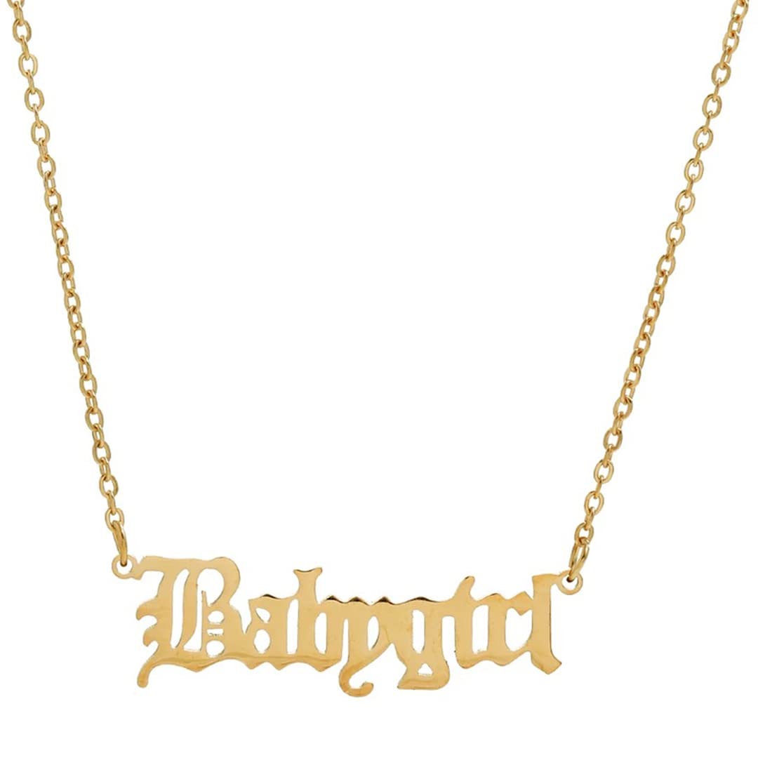 Vembley Single Layered Babygirl Word Pendant Necklace For Girls And Women (B0C9M89QP3) Amazon Price History, Amazon Price Tracker
