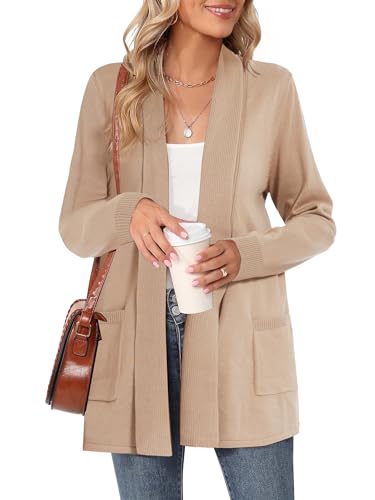 Moss Rose Women's Classic Cardigan Open Front...