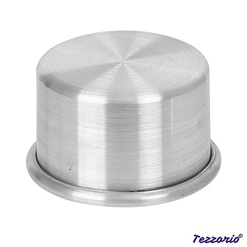 Tezzorio Aluminum Round Cake Pan, 3" X 2" Smooth-Sided Layer Cake Pan, Professional Bakeware #TOP3
