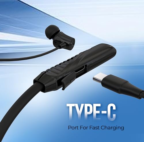 Image of AROMA NB124 Blynk Neckband Bluetooth, Metallic Grey, in the Ear | Upto 100 Hours Playtime, ENC, Voice Changer, Fast Charging