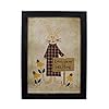 Cvhomedeco primitives vintage every burny is welcome stitchery frame wall mounted hanging decor art 9 12 x 13 12 inch  urban country home decor