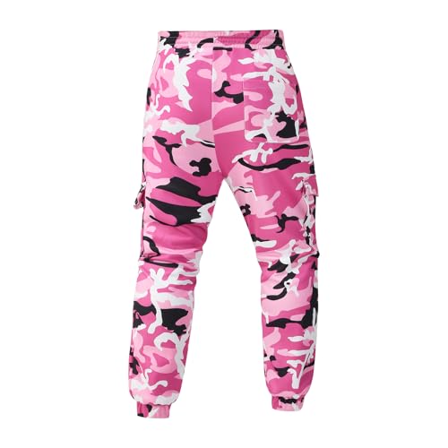Colorful House Men Camo Cargo Jogger Sweatpants Casual Drawstring Camouflage Cargo Work Pants with Pockets3