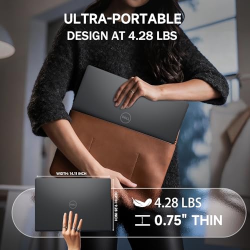 Image of Dell 15 Touchscreen Laptop DC15250 for Business, Intel 10-Core i7-1355U, Windows 11 Pro, 15.6'' FHD Anti-Glare Display, 36 GB RAM, 1 TB SSD, Copilot AI, Webcam, Wi-Fi 6, Black