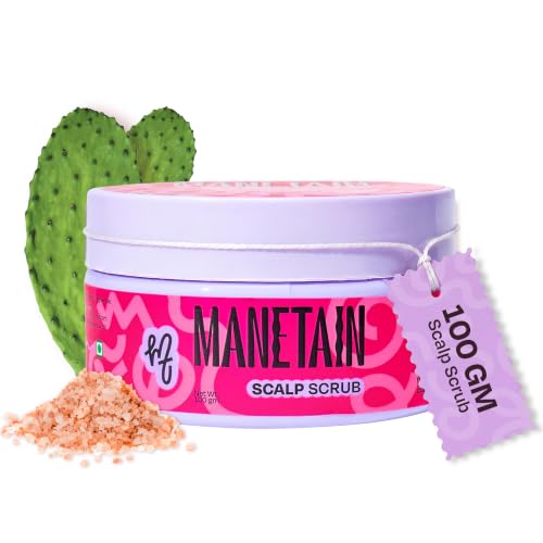 Image of Manetain Scalp Scrub 100gm | Purifying Hair & Scalp Exfoliator for Dandruff, Dry Scalp & Build‑Up | Deep‑Clean Hair Scrub with Himalayan Salt, Cactus & Willow Bark | Vegan & Cruelty‑Free