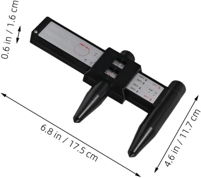 2pcs Hub Spacing Measurement Tools for Accurate Rim Diameter Gauge Essential for Professional and DIY Wheel Modifications and User-Friendly Design