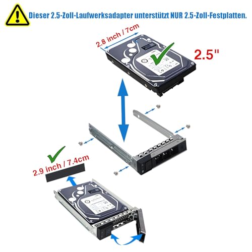 Evite Fallos de Conexión con la Carcasa DXD9H 2,5 para DELL PowerEdge R440 5