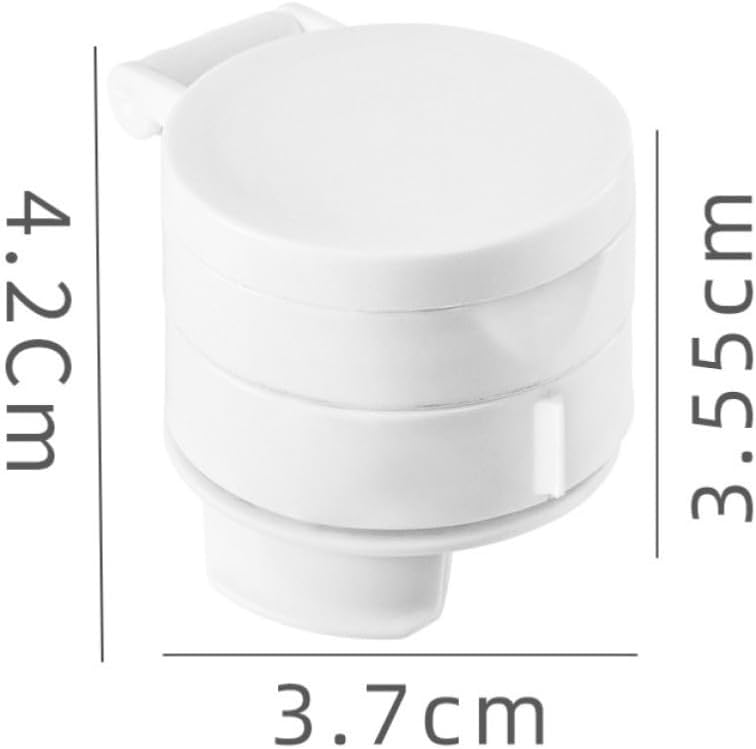 Vaguelly 4pcs White Food Outlet Clips Bag Sealing Clips with Pour Spout Lightweight Pp Material Easy to Carry for Living Room and Office Use