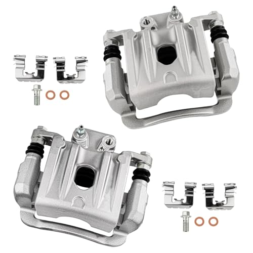 Image of cciyu Rear Left & Right Brake Calipers Assembly w /Bracket 19B6271 19B6270 2010 2011 2012 For Hyundai For Santa Fe,2011 2012 2013 For Kia For Sorento