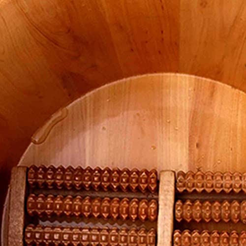 Bañera de madera Katzowen para pies, spa de pies con masaje, ideal para hogar, museo y hotel miniatura 6