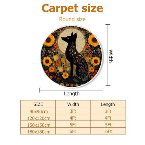 Tapis renard noir pour décoration d'appartement cocooning - 3
