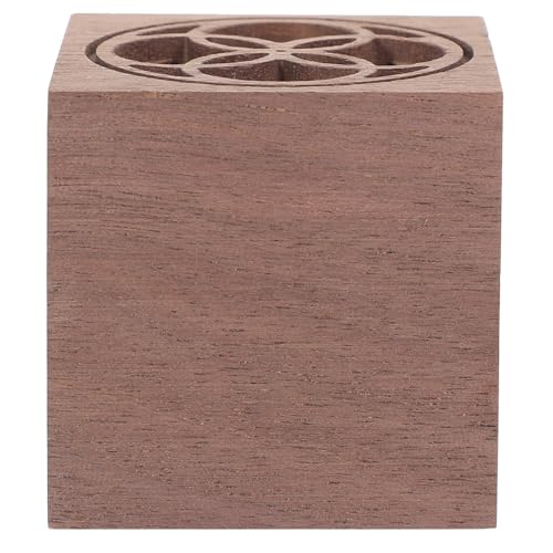 Difusor aromático eléctrico de madera cuadrado color nogal