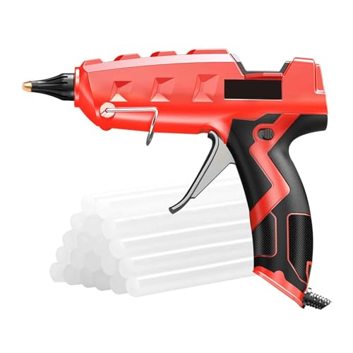 Pistola De Pegamento Fusión En Caliente, Kit Tamaño Completo Alta Resistencia 100W Con Barras 20 Piezas For Sellado Proyectos Artes Y Manualidades DIY Calentamiento RáPido