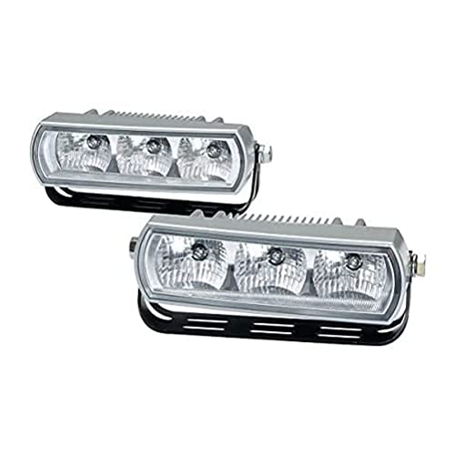 HELLA 2PT 009 496-801 LED-Daytime Running Light Set - 24/12V - mounting - Lens Colour: Crystal clear - Cable: 1800mm - Vehicle Front - Set