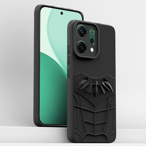 Image of Outlouders Back Cover for Oppo Reno 14 5G | Stylish | Scratchproof | Soft Silicone | Shockproof |Enhanced Camera Lens Protection Bumper Case (Black)