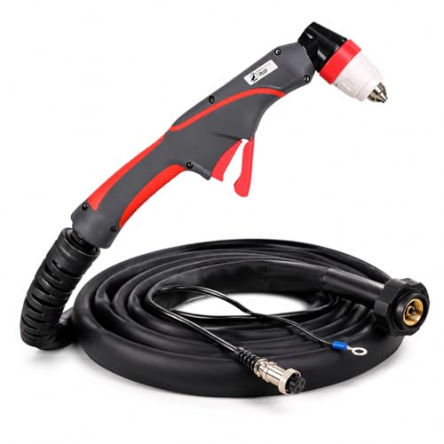 Image of Black Wolf P-80 Plasma Cutting Torch, 5M Cable, Compatible with CUT & LGK Series Plasma Cutters up to 120A, 35mm Max Cutting Thickness, CNC & Hand Plasma Cutter Torch