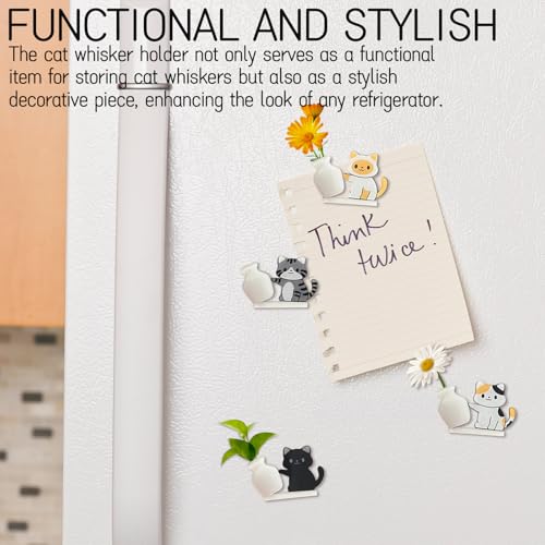 Imanes decorativos para nevera con diseño de gato 3D, pack de 4 miniatura 3