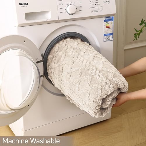 Image of HOKIPO Fleece AC Blanket Double Bed Queen, 200X230 Cm / 6.5X7.5 Feet, Beige (AR-5743-BGE)