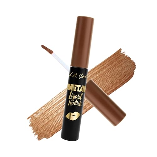Image of L.A Girl Metal Liquid Lipstick, Satin Gold, 7ml