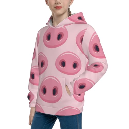 Pig Nose Kid Hoodies Boys Sweatshirts Girls Pullover with Pocket2