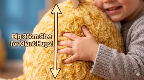 Image of Plush Fat Cat Soft Toy, Cuddly Stuffed Animal, 35 cm